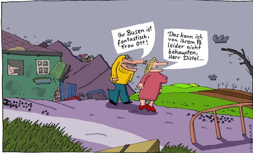 Cartoon: Unterwegs (medium) by Leichnam tagged unterwegs,in,den,bergen,busen,po,herr,distel,frau,ott,bewunderung,leichnam,leichnamcartoon