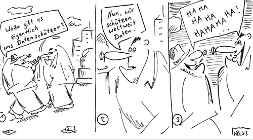 Cartoon: Wozu? (medium) by Leichnam tagged wozu,datenschutz,weltweit,hahaha,snowden