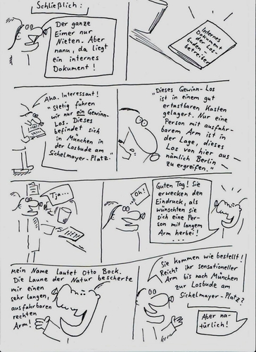 Cartoon: Losbude (medium) by Leichnam tagged losbude,niete,gewinn,berlin,münchen,ausfahrbar,otto,bock