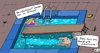 Cartoon: Ausladendes Schwimmen (small) by Leichnam tagged ausladendes,schwimmen,becken,ehe,freibad,sommer,sonne,freizeit,urlaub,hitze,wasser,kühles,nass,badespaß,plantschen