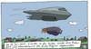 Cartoon: Juni (small) by Leichnam tagged juni,2013,in,der,frühe,rahnsdorf,süden,dick,dagmar,abwurf,militär,bombe,nonsens