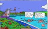 Cartoon: Lohr (small) by Leichnam tagged frau,lohr,dumme,frage,madison,square,garden,freibad,schwimmbad,plantschen,wasser,sommer,sonne,hitze,urlaub,freizeit