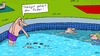 Cartoon: schwimmend (small) by Leichnam tagged schwimmend,treibgut,sommer,sonne,hitze,urlaub,freibad,schwimmbad,plantschen,badegast