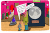 Cartoon: Später (small) by Leichnam tagged später,vater,sohn,ausstellung,mond,beerdigung,leichnamcartoon