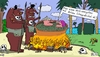 Cartoon: Topf (small) by Leichnam tagged topf,kannibalen,gekocht,nahrung,dschungel,scheppdeckel,tropenhut