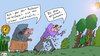 Cartoon: Wald (small) by Leichnam tagged wald,leichnam,professor,johanna,ehe,krümel,zerstreut
