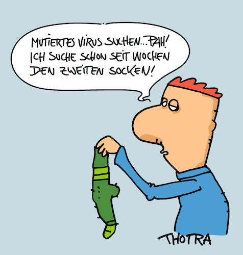 Cartoon: Die große Suche (medium) by Trantow tagged virus,pandemie,corona,mutiert,virus,pandemie,corona,mutiert
