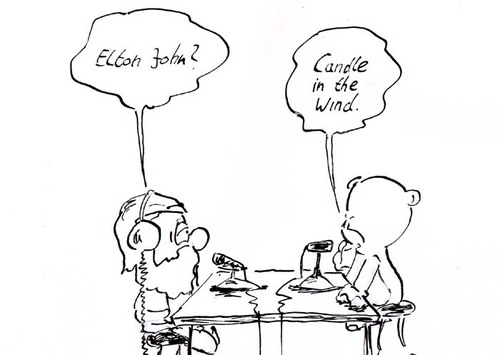 Cartoon: Der Elton (medium) by kusubi tagged kusubi