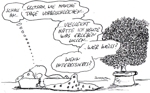 Cartoon: faulheit (medium) by kusubi tagged kusubi