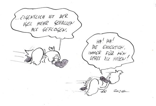 Cartoon: Flugstunde (medium) by kusubi tagged kusubi
