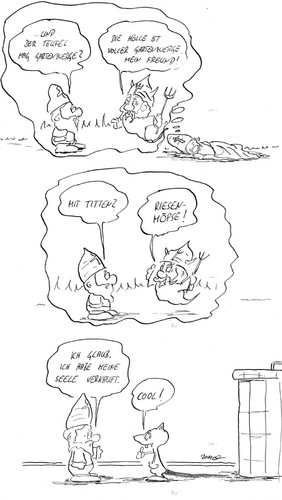 Cartoon: Für eine Handvoll Titten (medium) by kusubi tagged kusubi