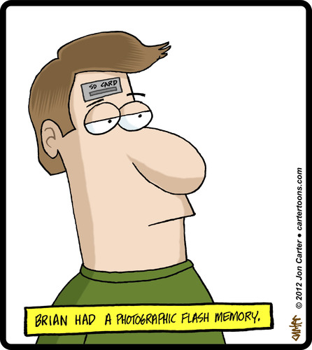 Cartoon: Flash Memory (medium) by cartertoons tagged flash,media,computers,multimedia,memory,flash,media,computers,multimedia,memory