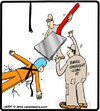 Cartoon: Bungee spatula (small) by cartertoons tagged bungee,fall,spatula,emergency