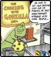 Cartoon: Cooking with Godzilla (small) by cartertoons tagged godzilla,monster,cooking,show,kitchen