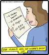 Cartoon: Hubby Bucket List (small) by cartertoons tagged husbands,wives,bucket,list,death,food,chicken