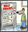 Cartoon: Wolf snacks (small) by cartertoons tagged wolf,vending,machine,fairy,tales
