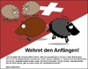 Cartoon: Wehret den Anfängen! (small) by Fareus tagged ausschaffungsinitiative,schweiz,xenophobie,menschenhass