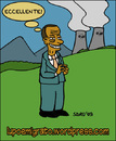 Cartoon: Mr. Berns (small) by sdrummelo tagged mr burns simpsons no nuclare nukes berlusconi