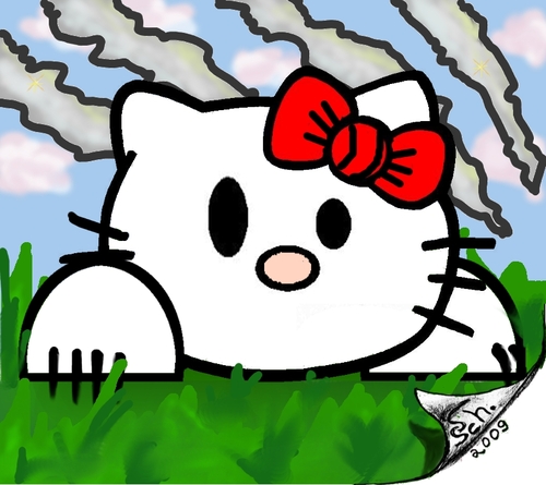 Cartoon: Hallo Kitt-Tee (medium) by swenson tagged hallo,kitty,tee,teeworld,katze,game,cat,spiel,onlinegame