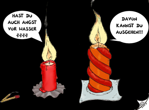 Cartoon: Kerzen (medium) by swenson tagged kerzen