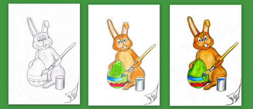Cartoon: Osterhase (medium) by swenson tagged easter,bunny,ostern,hase,osterhase