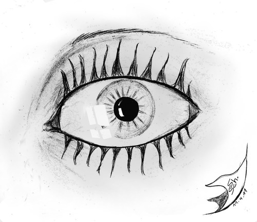 Cartoon: schau mir in die SONNE kleiner (medium) by swenson tagged auge,eye,sonne,sun
