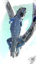 Cartoon: Grisu 2011 (small) by swenson tagged iguana leguan echse reptil dragon