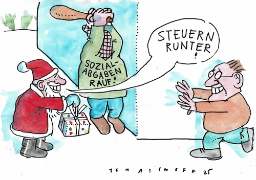 Cartoon: Abgaben (medium) by Jan Tomaschoff tagged staatsschulden,haushalt,steuern,sozialabgaben,staatsschulden,haushalt,steuern,sozialabgaben
