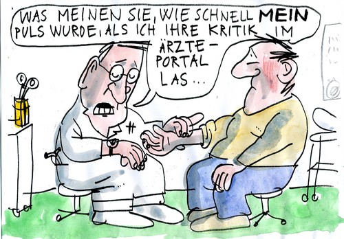 Cartoon: Ärzteportal (medium) by Jan Tomaschoff tagged gesundheit,ärzte,internet,gesundheit,ärzte,internet