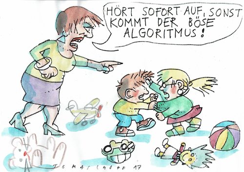 Cartoon: Algoritmus (medium) by Jan Tomaschoff tagged internet,computer,roboter,internet,computer,roboter