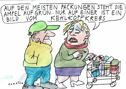 Cartoon: Ampel (medium) by Jan Tomaschoff tagged gesundheit,ernährung,rauchen,konsum,gesundheit,ernährung,rauchen,konsum