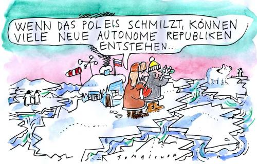 Cartoon: Autonome Republiken (medium) by Jan Tomaschoff tagged erderwärmung,klimawandel,poleis