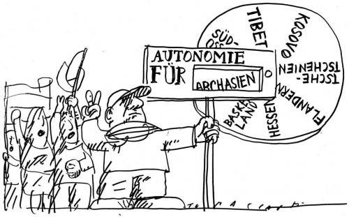 Cartoon: Autonomie (medium) by Jan Tomaschoff tagged autonomie