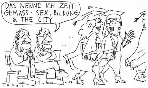 Cartoon: Bildung (medium) by Jan Tomaschoff tagged bildungssystem,universität,studiengebühren