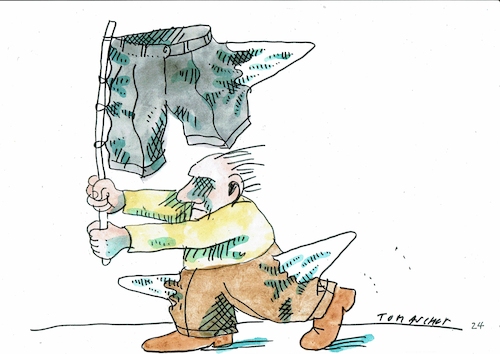 Cartoon: blank (medium) by Jan Tomaschoff tagged geld,schulden,haushalt,geld,schulden,haushalt