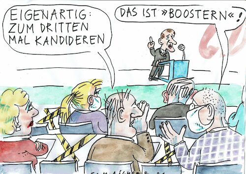 Cartoon: Booster (medium) by Jan Tomaschoff tagged cdu,merz,cdu,merz