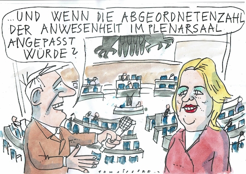 Cartoon: Bundestag (medium) by Jan Tomaschoff tagged abgeordnete,abgeordnetenzahl,bundestaggröße,abgeordnete,abgeordnetenzahl,bundestaggröße