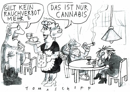 Cartoon: Cannabis (medium) by Jan Tomaschoff tagged gesundheit,sucht,tabek,cannabis,gesundheit,sucht,tabek,cannabis