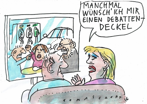 Cartoon: Debatten (medium) by Jan Tomaschoff tagged benzunpreis,benzunpreis