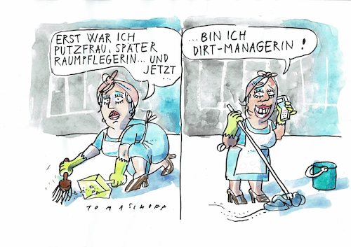 Cartoon: Dirt (medium) by Jan Tomaschoff tagged putzen,beruf,putzen,beruf
