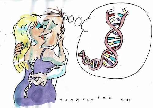 Cartoon: DNA (medium) by Jan Tomaschoff tagged liebe,fortpflanzung,genetik,erotik,liebe,fortpflanzung,genetik,erotik