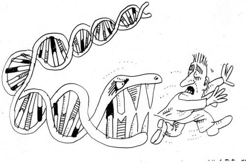 Cartoon: DNA (medium) by Jan Tomaschoff tagged dna,genetics,gene,gentechnologie,