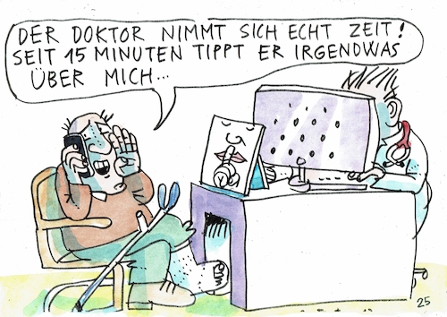 Cartoon: Doktor (medium) by Jan Tomaschoff tagged gesundheit,arzt,patient,kommunikation,bürokratie,gesundheit,arzt,patient,kommunikation,bürokratie