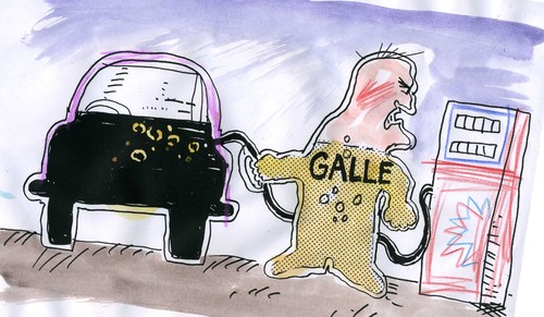 Cartoon: e10 (medium) by Jan Tomaschoff tagged e10,sprit,benzin,tankstelle,galle,e10,tankstelle,galle