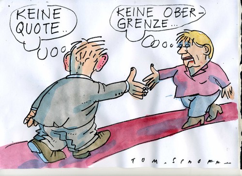 Cartoon: Einigkeit (medium) by Jan Tomaschoff tagged migfration,europa,migfration,europa