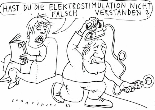 Cartoon: Elektorstimulation (medium) by Jan Tomaschoff tagged gehirn,hirnstimulation,neurologie,gehirn,hirnstimulation,neurologie