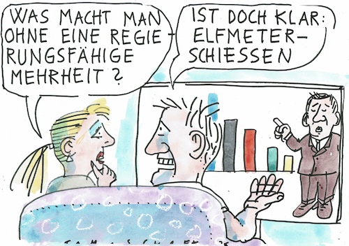 Cartoon: Elfmeter (medium) by Jan Tomaschoff tagged wahl,parteien,mehrheit,koalition,wahl,parteien,mehrheit,koalition