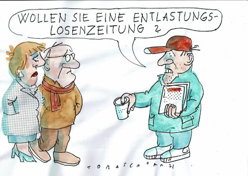 Cartoon: Entlastung (medium) by Jan Tomaschoff tagged krise,armut,entlastung,krise,armut,entlastung