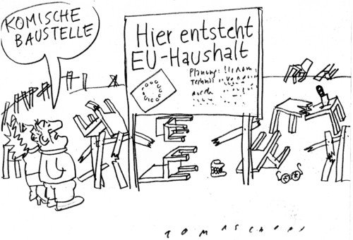 Cartoon: EU-Haushalt (medium) by Jan Tomaschoff tagged eu,haushalt,eu,haushalt