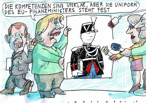 Cartoon: EU (medium) by Jan Tomaschoff tagged macron,eu,finanzen,macron,eu,finanzen